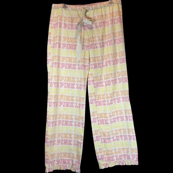 PINK Victoria's Secret Other - Victorias Secret PINK Loungewear Women's Small Ruffle Hem Cotton Pajama Pants